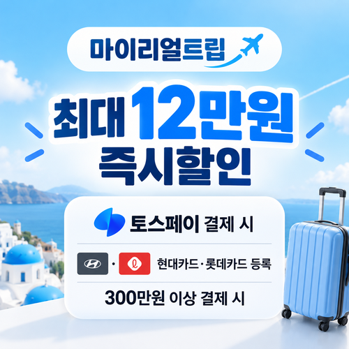 마이리얼트립 토스페이 현대카드·롯데카드 즉시할인